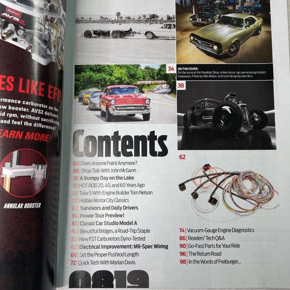 Hot Rod Magazine u August 2019 Race Car Enthusiast Book - Picture 5 of 6